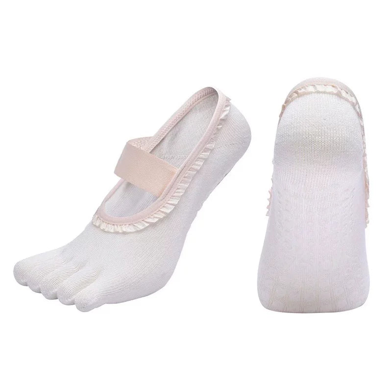 Watsbx | Women's Split-Toe and Five-Toe Yoga Socks for Pilates, Fitness and Dance Studio Use